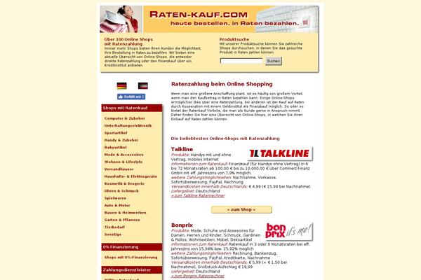 raten-kauf.com site used Rechnungskauf2018