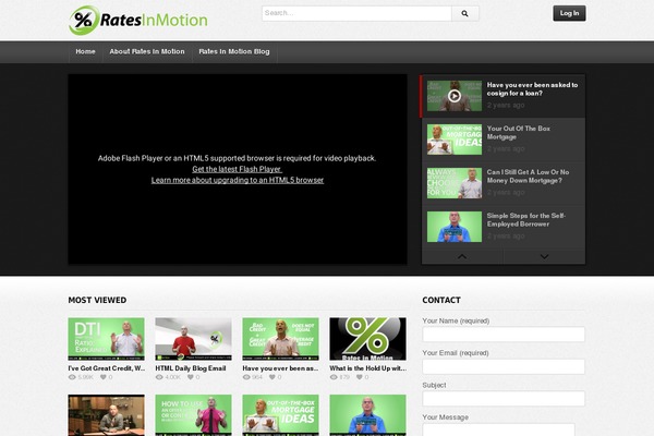 deTube theme site design template sample