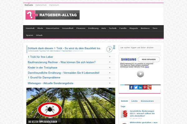 Sahifa theme site design template sample