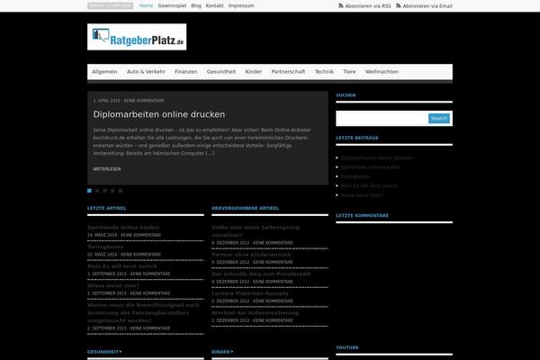 Deadline theme site design template sample