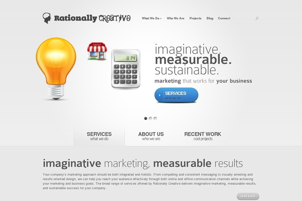 Nova theme site design template sample