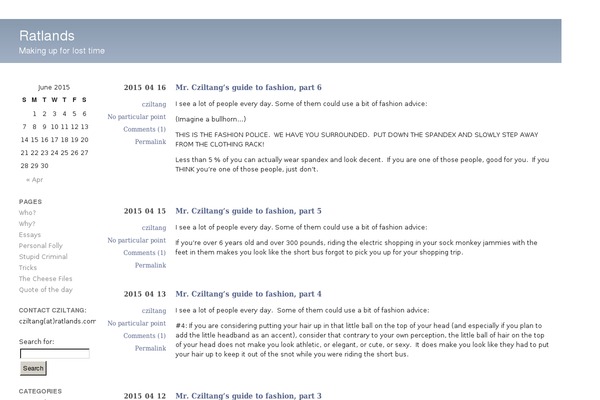 Barthelme theme site design template sample
