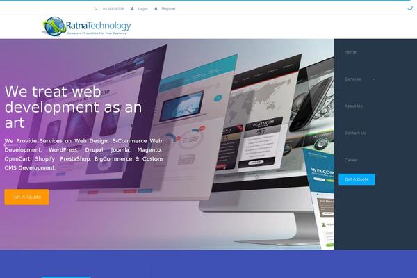 Porto theme site design template sample