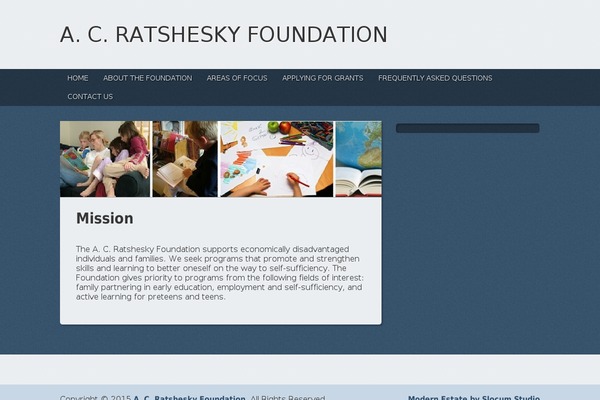Modern Estate theme site design template sample
