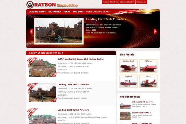 Calypso theme site design template sample