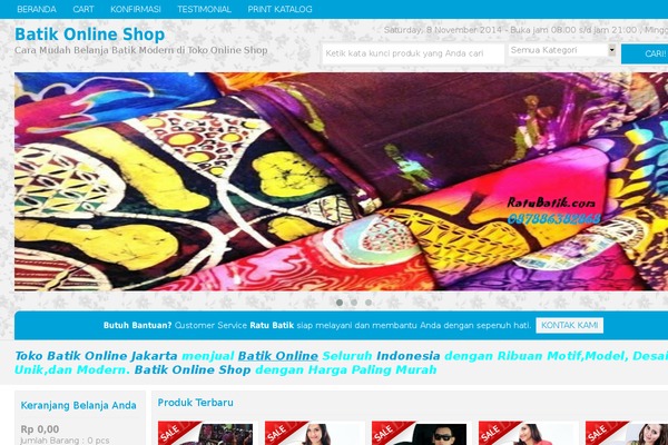 ratubatik.com site used Okestore-pers