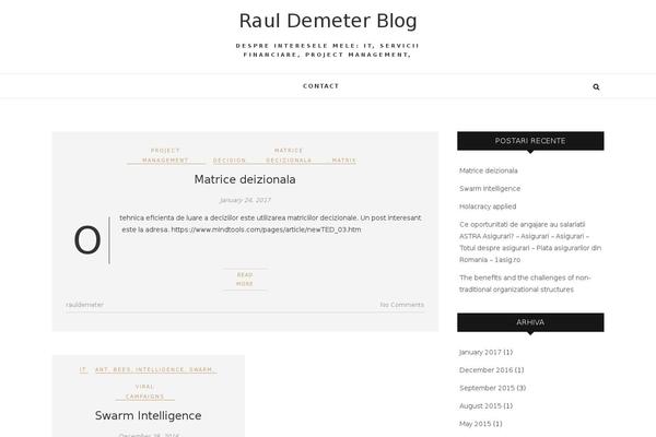 Blogus theme site design template sample