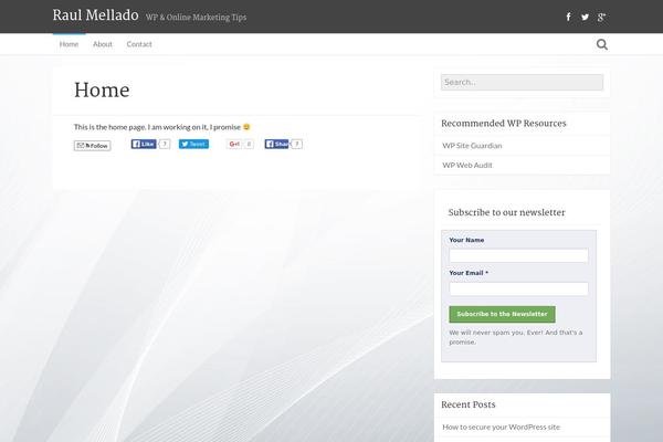 raulmellado.com site used Bliss