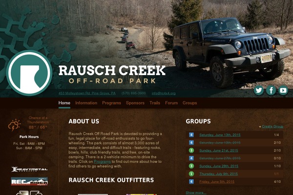 rauschcreekoffroadpark.org site used Rc4x4