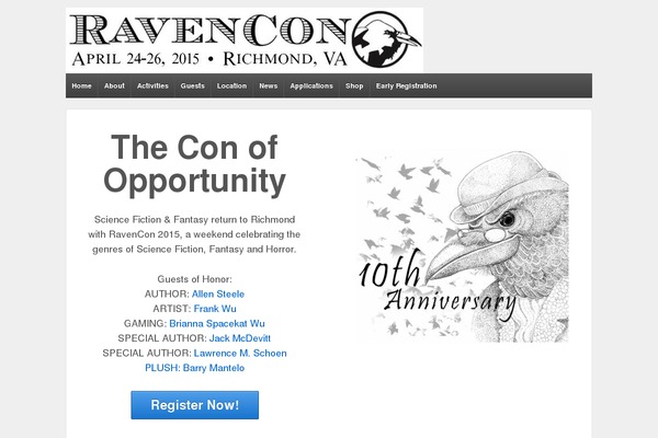 ravencon.com site used Responsive