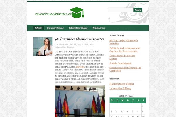 Emerald theme site design template sample