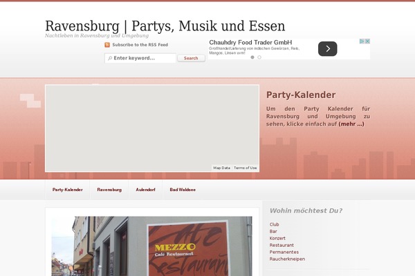 City Guide theme site design template sample