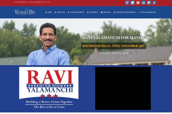Politics theme site design template sample