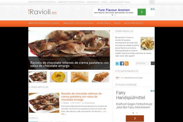 ravioli.es site used Foodpress