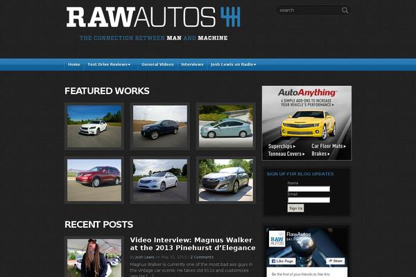 rawautos.com site used Graphix Theme