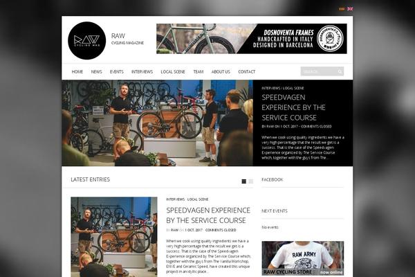 Raw theme site design template sample
