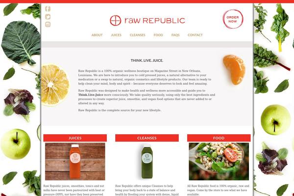 Raw theme site design template sample