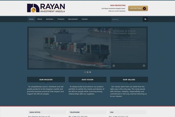 Empire theme site design template sample