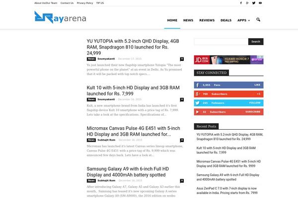 Site using Td-standard-pack plugin