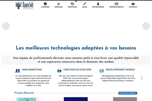 Site using The Social Links plugin