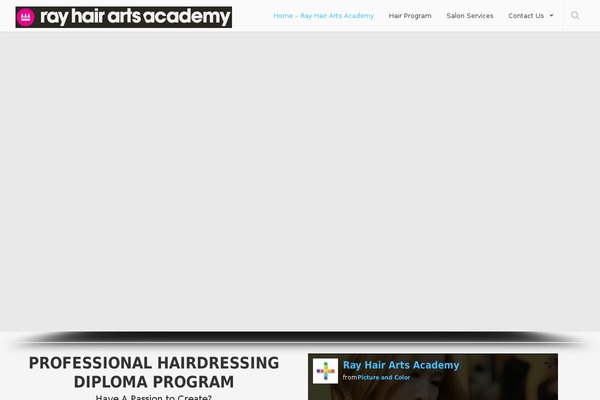 rayhairartsacademy.com site used Lato