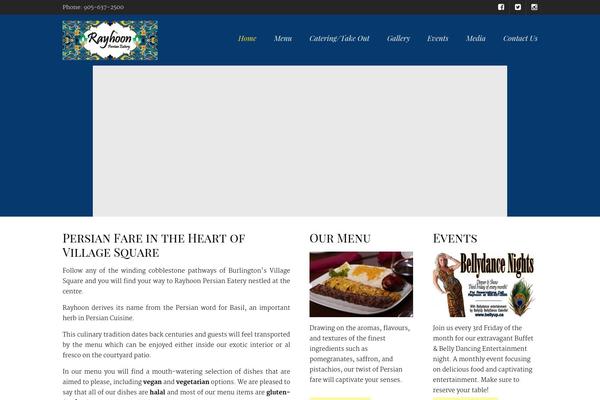 Nosh theme site design template sample