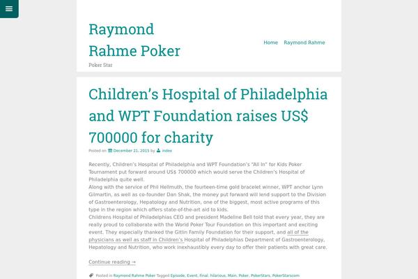 raymondrahmepoker.com site used Just Write