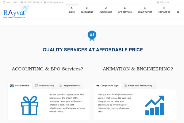 rayvat.com site used Themeforest