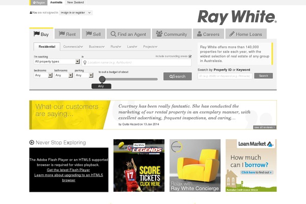 raywhitedotcom theme websites examples