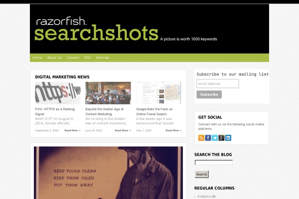 razorfishsearch.com site used WP-Bold  1.0.8