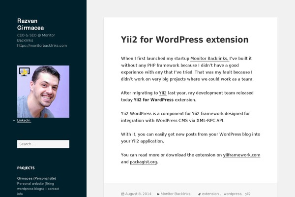 Site using Digg Digg plugin
