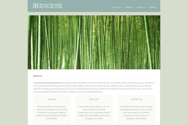 Acoustic theme site design template sample