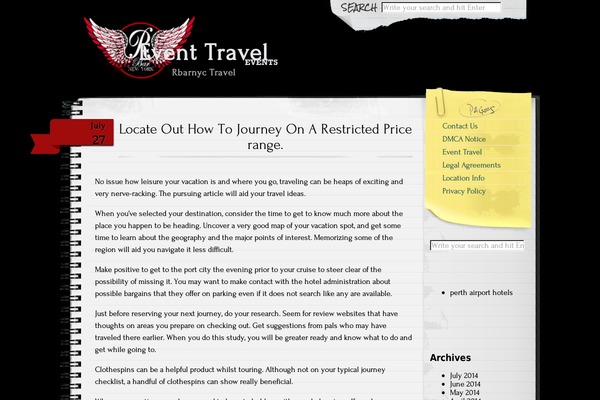 Anarcho Notepad theme site design template sample