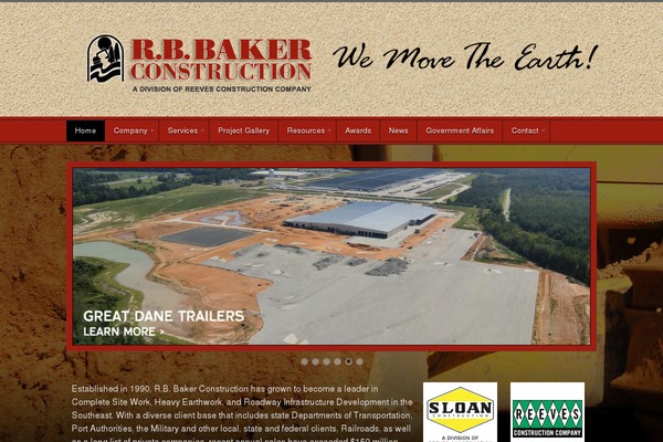 Empire theme site design template sample