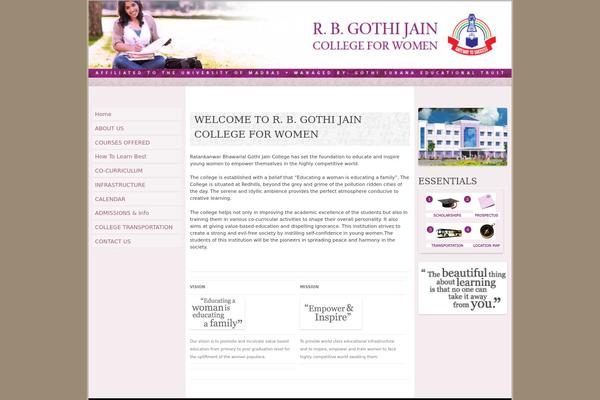 Pink theme site design template sample