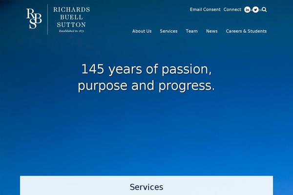 Rbs theme site design template sample