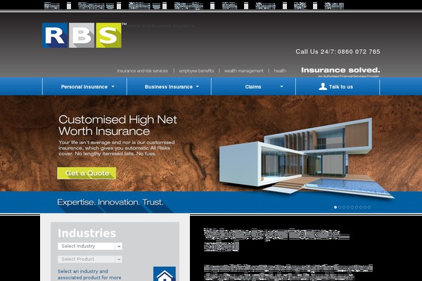 Rbs theme site design template sample