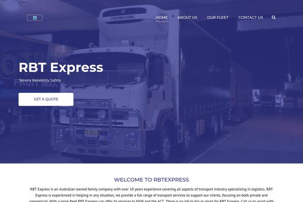 Transport-child theme site design template sample