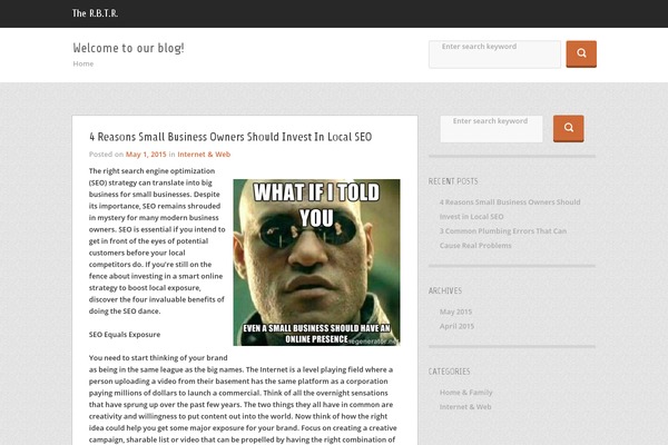 City Informer theme site design template sample