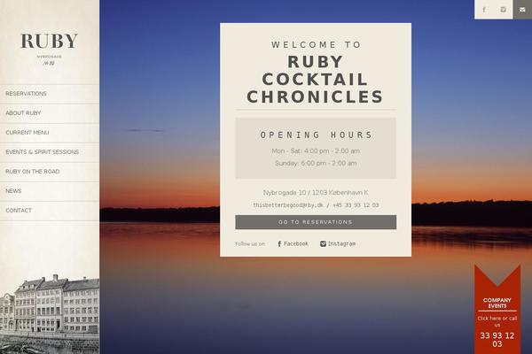 Ruby theme site design template sample