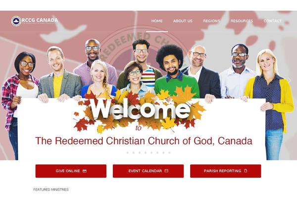 rccgcanada.org site used Targetwp