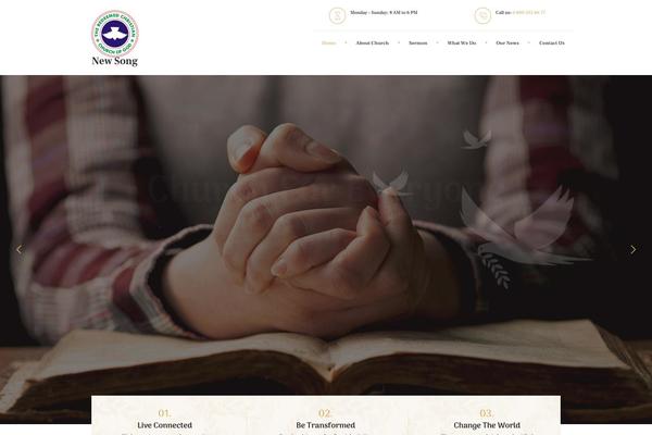Faith-hope theme site design template sample