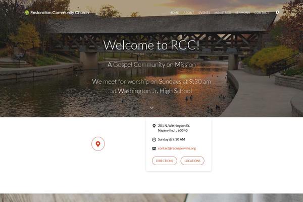 Maranatha theme site design template sample