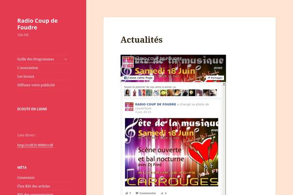 Twenty Fifteen theme site design template sample
