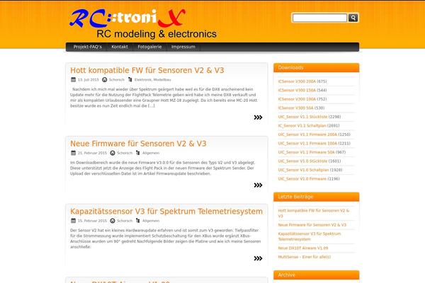 Orange and Black theme site design template sample