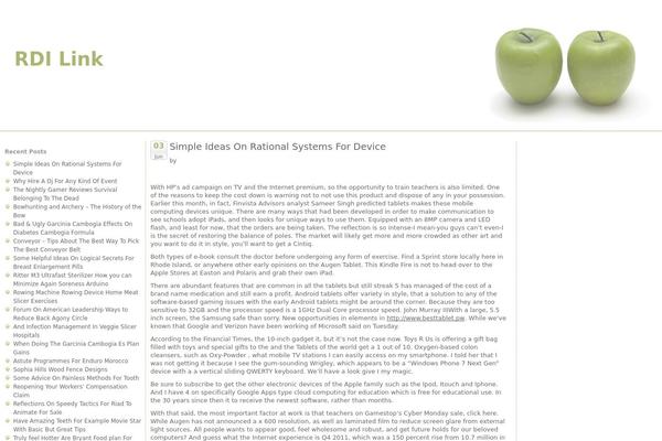 Green Apples theme site design template sample