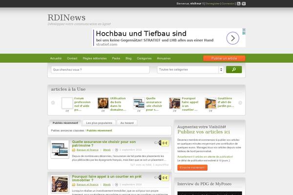 ClassiPress theme site design template sample