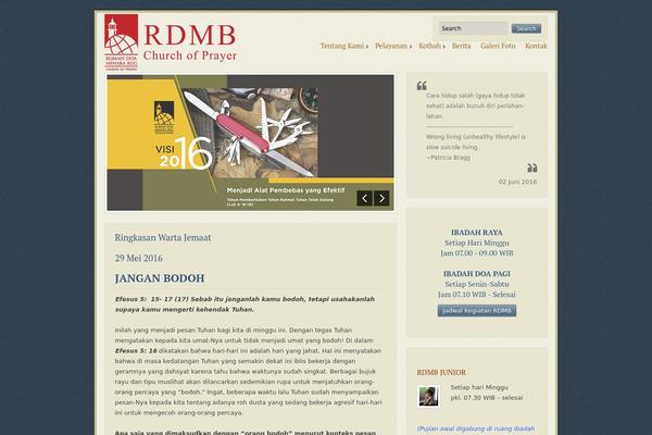 Ecclesia theme site design template sample