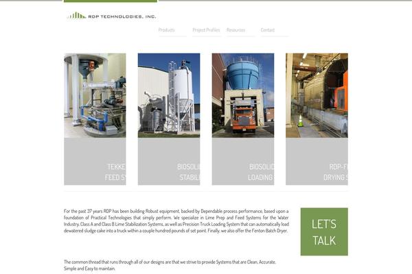 Industrial theme site design template sample
