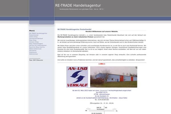 re-trade.de site used Blueline